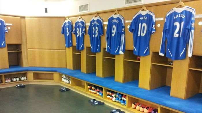 Chelsea changing room
