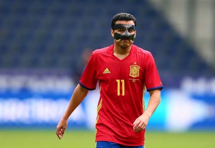 Pedro pictures face mask Spain