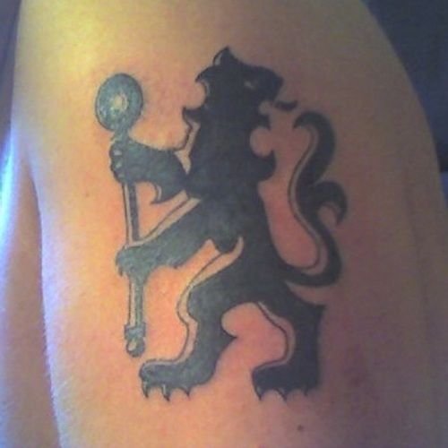Chelsea FC tattoo shoulder