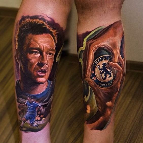 Chelsea FC tattoo ideas, designs, images, sleeve, arm, quotes & football!