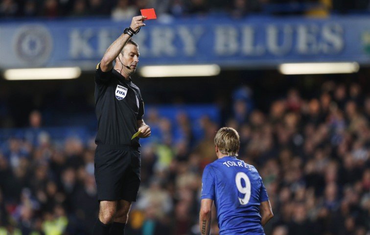 Chelsea games with the most red cards 