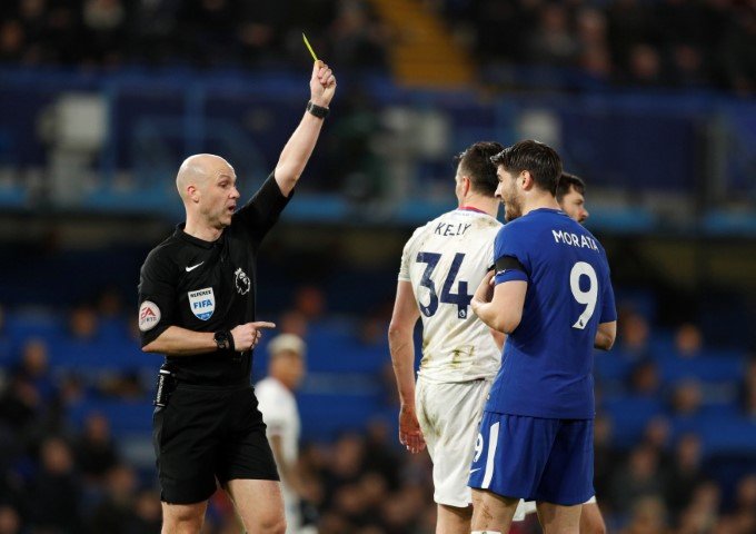 Chelsea player with the most yellow cards this season Alvaro Morata