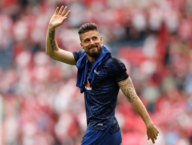 Chelsea players with facial hair Olivier Giroud