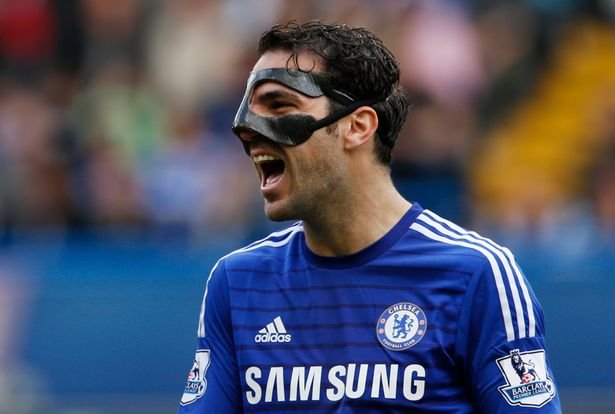 Chelsea players with mask - Diego Costa face mask