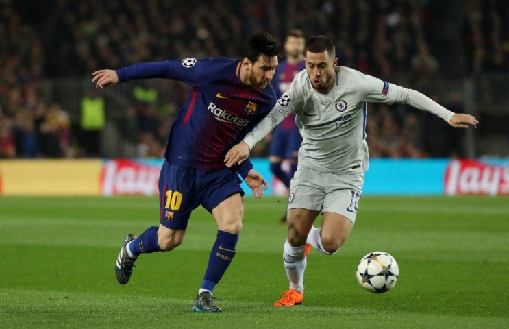 Hazard vs Messi dribbling