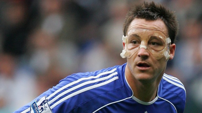 John Terry mask - Chelsea players with face mask