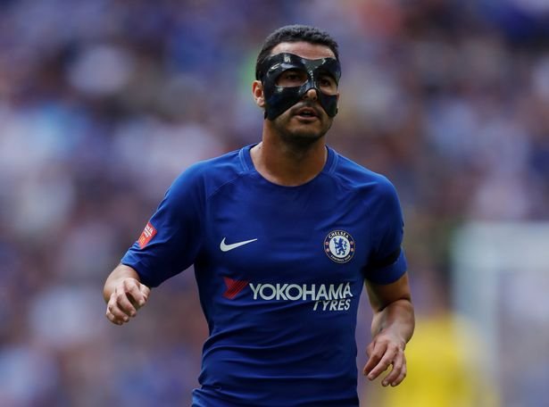 Pedro mask - Chelsea players with face mask