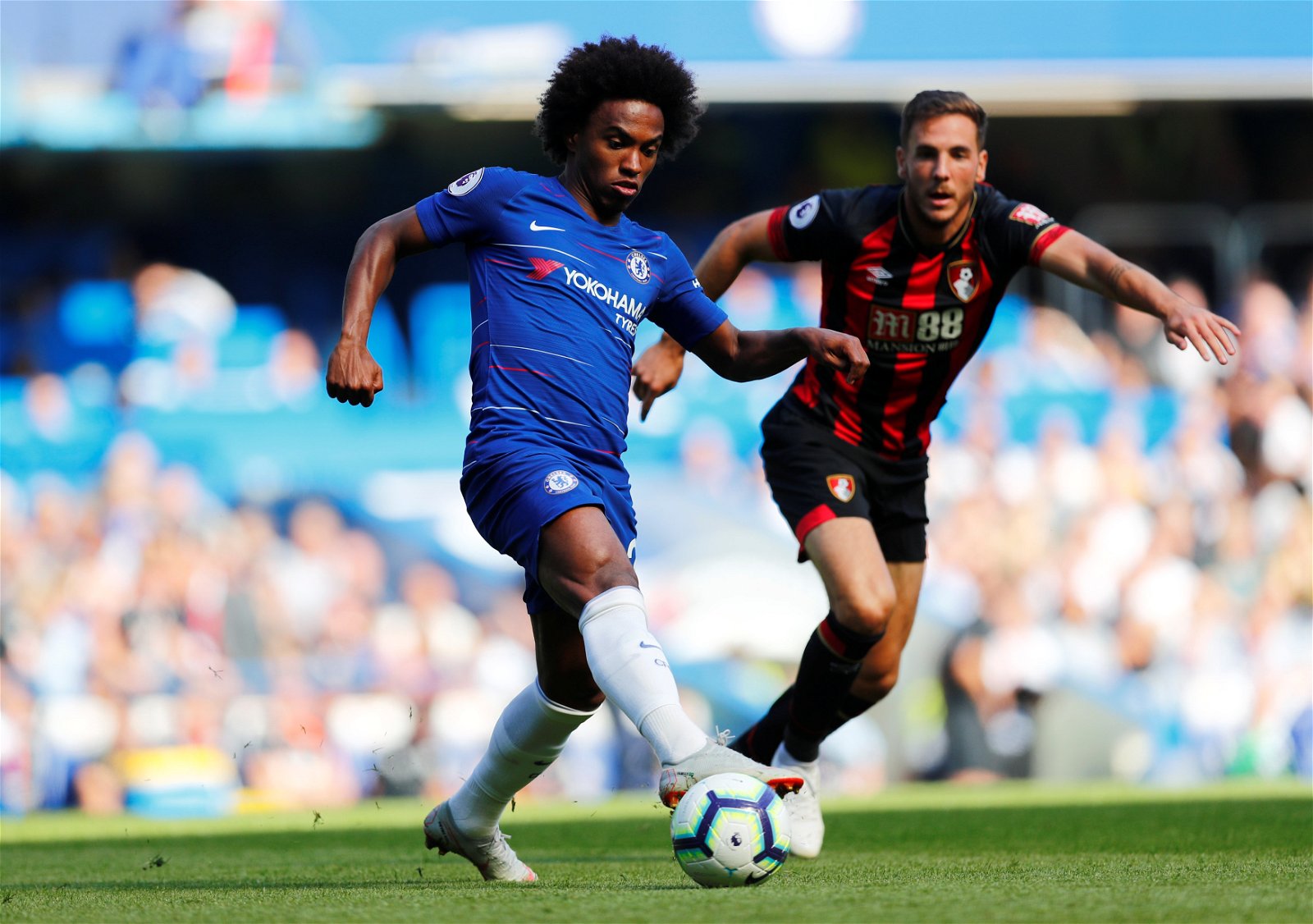 Willian says the difference between Brazilian and European football