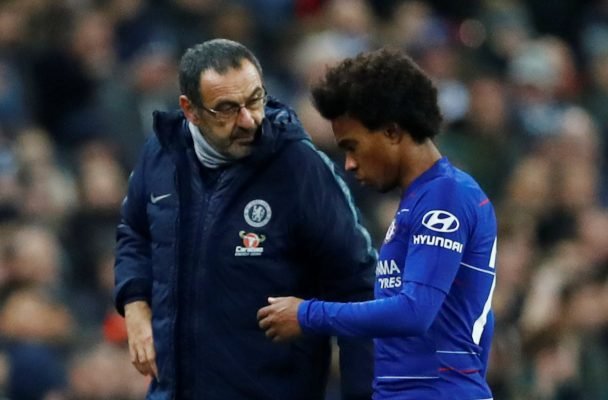 Sarri clueless about Willian's contract situation