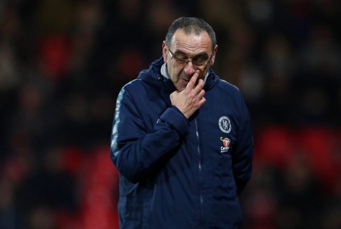 Sarri reveals reason why he spoke to his players alone for 40 minutes