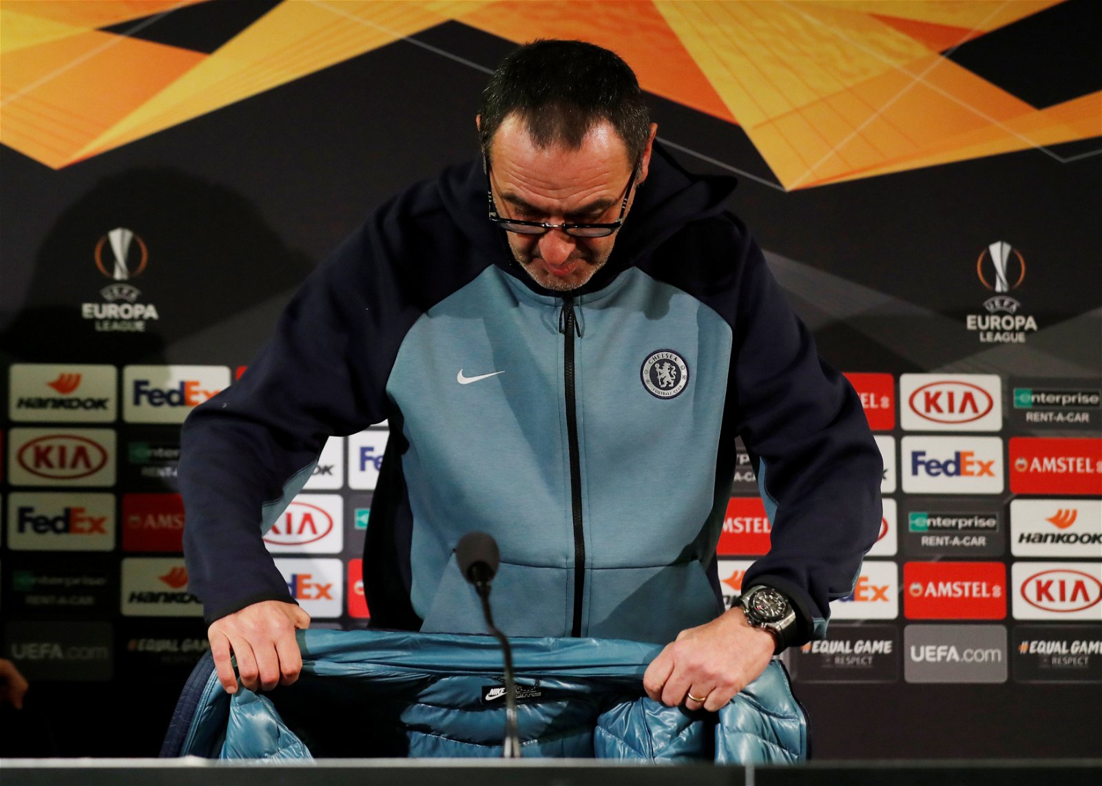 Sarri explains omission of duo from Europa League squad