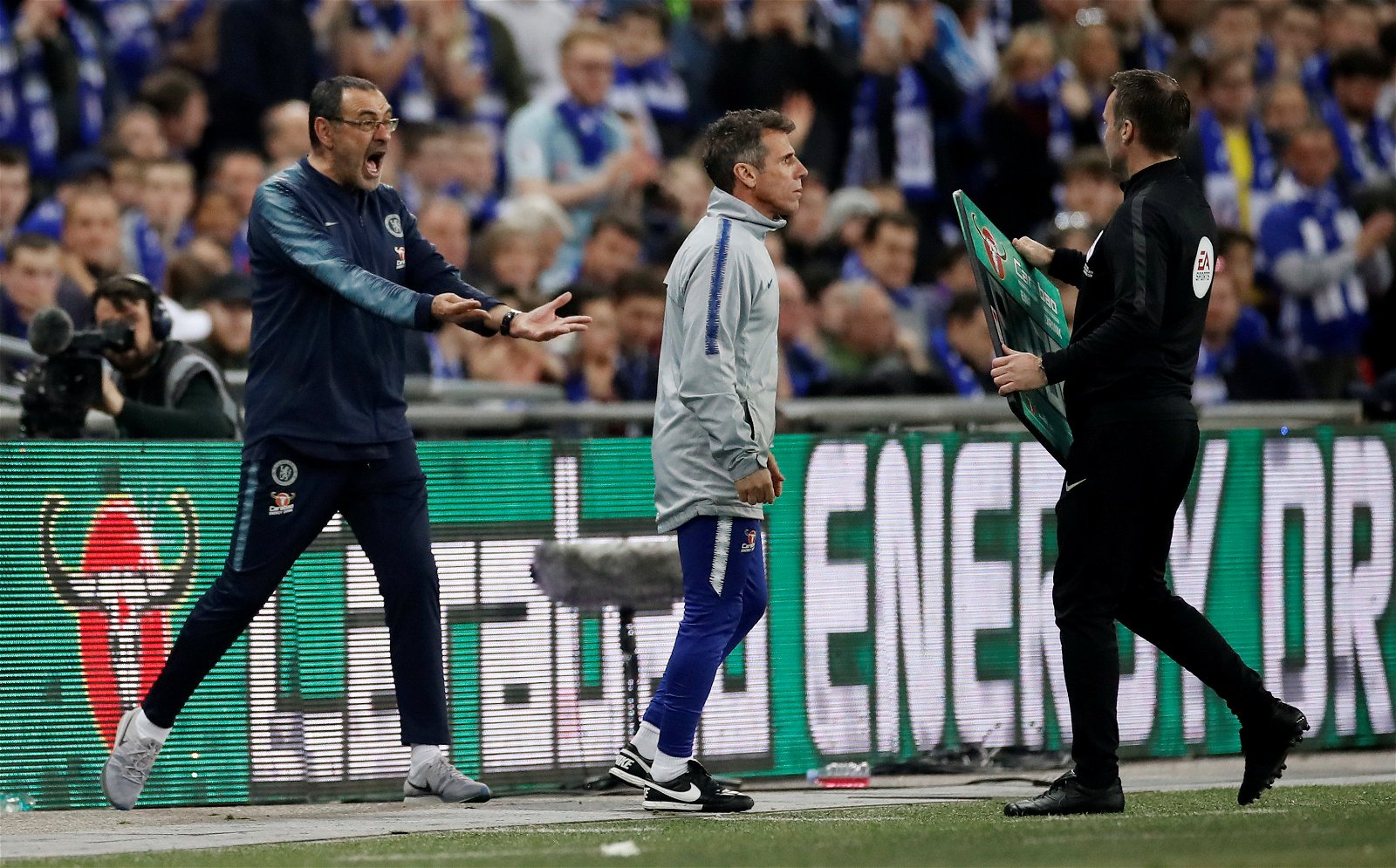 Sarri says that Chelsea have grown from Carabao Cup Final incident