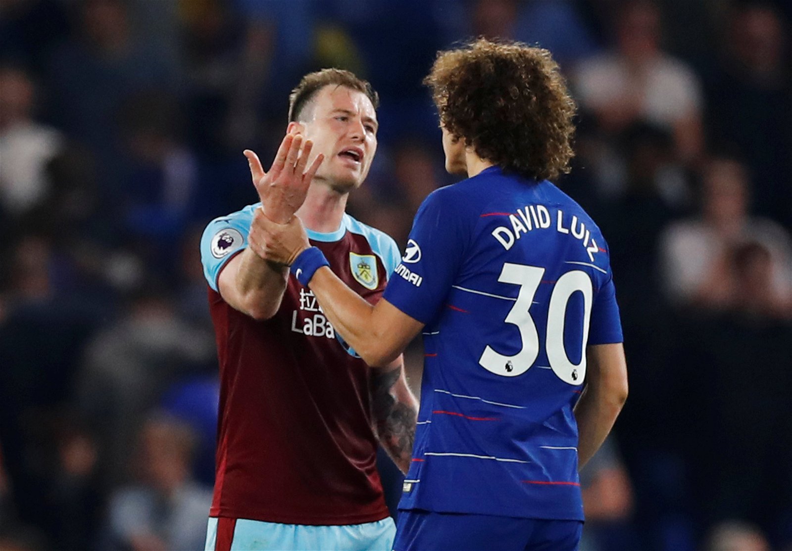 David Luiz slams Burnley's tactics against Chelsea