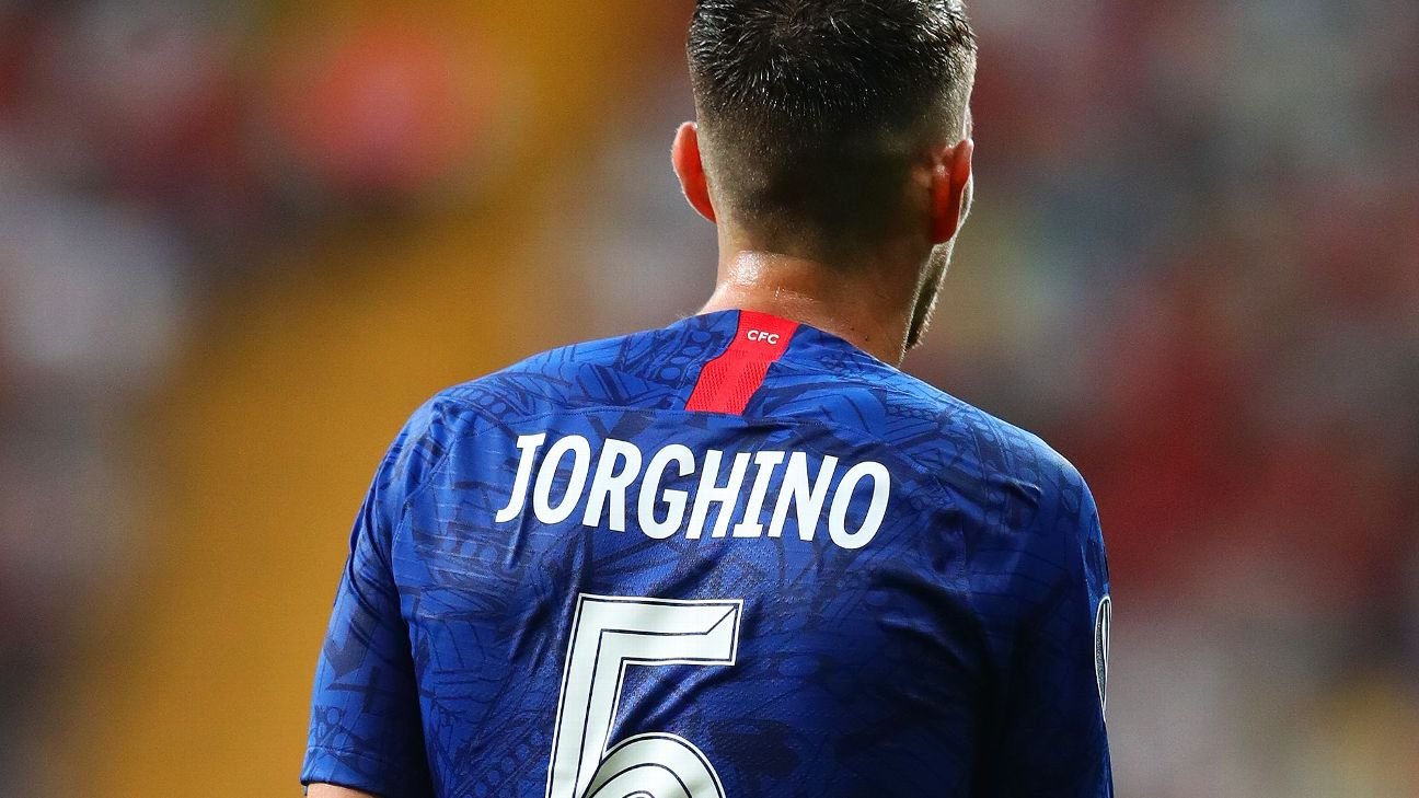 Chelsea misspells name of Jorginho on kit