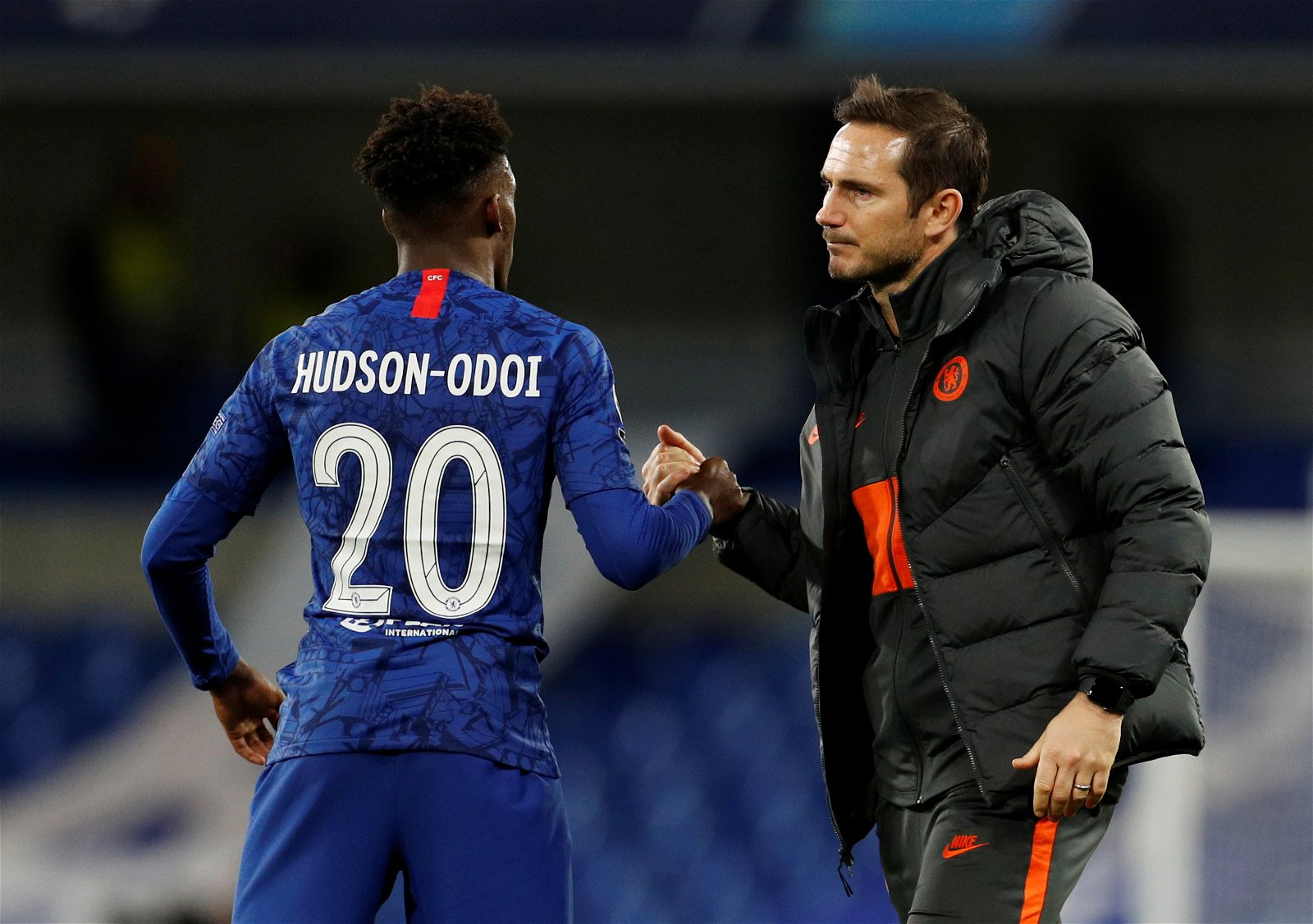 Hudson-Odoi reveals how long Frank Lampard took to convince him to stay