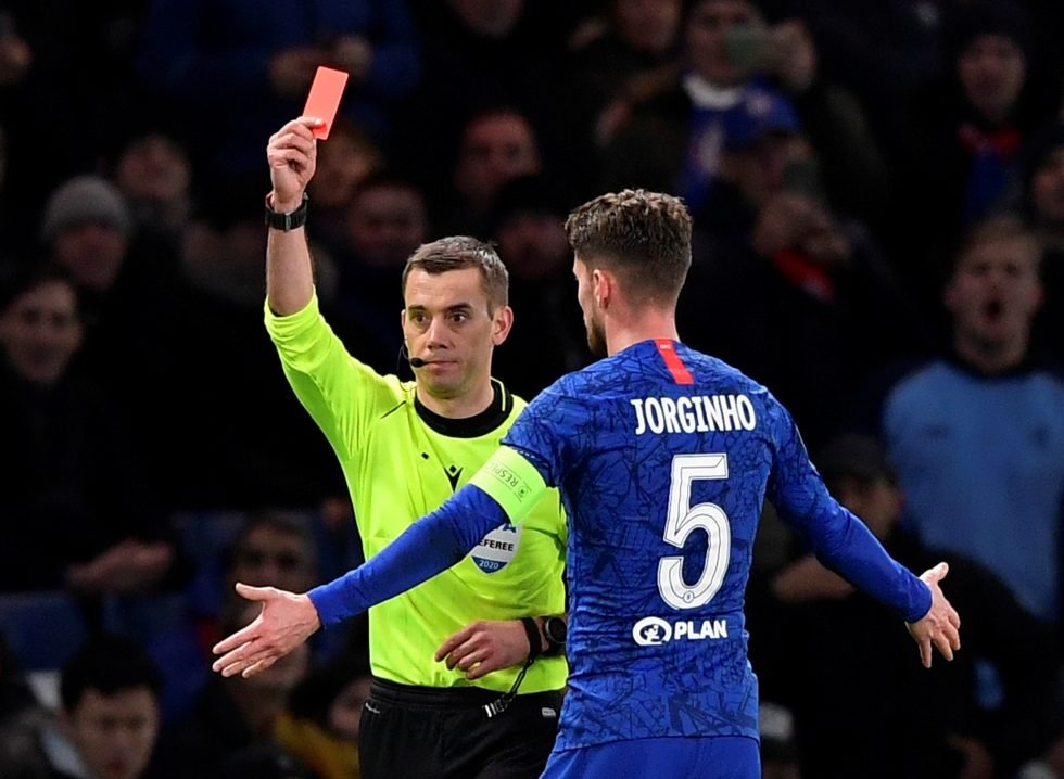 Chelsea games with the most red cards