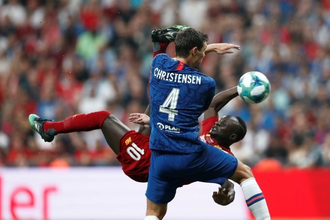 Bayern Munich circling around Chelsea's Andreas Christensen