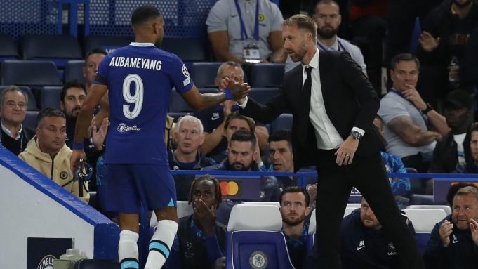 Graham Potter discusses Chelsea's goal-scoring woes and confirms Aubameyang still a part of his plan